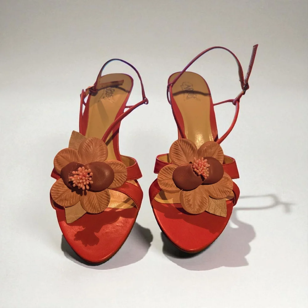 Carlos by Carlos Santana Pink Floral Wedges Size 10